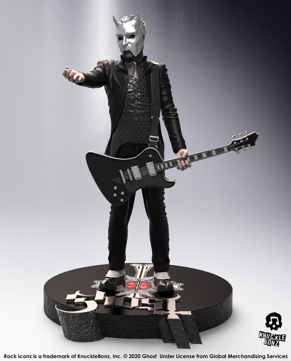 Ghost Nameless Ghoul (Black Guitar) KnuckleBonz Statue